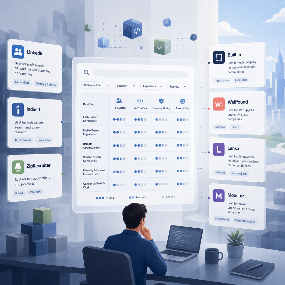 Best Job Sites for Software Jobs: What Each One Is Actually Good For article image.